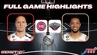 Detroit Pistons vs. New Orleans Pelicans | Full Game Highlights | Jan 13 | 2022-2023 | NBA Season