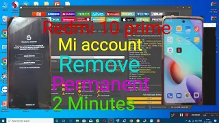 Redmi 10 prime Mi Account Remove Permanent 2 Minutes ...रेडमी का लॉक हटाएं.#redmi10prime