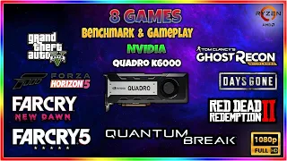NVIDIA QUADRO K6000 | 8 LATEST GAMES TEST | 1080P | Benchmarking & Gameplay | 2023 | ABDULLAH HACK.