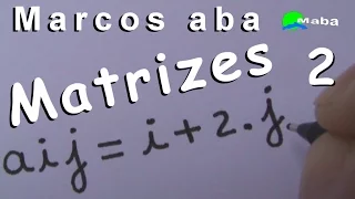 MATRIZES  -  Construa uma Matriz tipo A=( aij ) 2x2  -  Aula 02