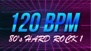 120 BPM - 80's Hard Rock - 4/4 Drum Track - Metronome - Drum Beat