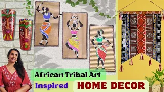African tribal art inspired Home decor diy's | Make your own tribal art wall / home decor