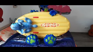 Inflatable Stitch Surfboard Poolfloat Deflation