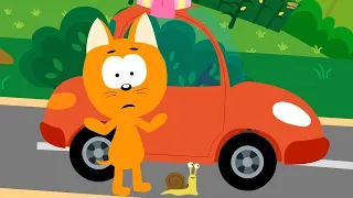 Котенок и волшебный гараж 🚜 – Пробка – Мультфильм для детей про машинки