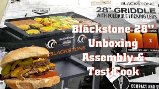 Blackstone 28” Griddle Unboxing, Assembly, and Test Cook