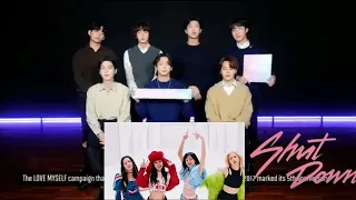 BTS Reaction to Blackpink "Shut down " Offical MV (fanmade)