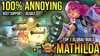 MATHILDA BEST BUILD 2023 | BUILD TOP 1 GLOBAL MATHILDA GAMEPLAY | MOBILE LEGENDS✓