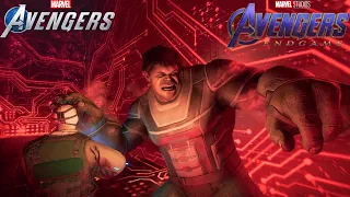 Hulk vs Red Room With MCU Endgame Suit - Marvel's Avengers (Ps4)