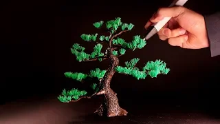 3D pen | Making Pine tree | 3D펜 장인의 소나무 만들기