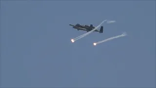 USAF A-10 Demonstration Team(with flares!)- 2024 Jones Beach New York Air Show