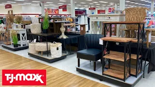 TJ MAXX FURNITURE CHAIRS COFFEE TABLES HOME DECOR SHOP WITH ME SHOPPING STORE WALK THROUGH