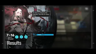 [Arknights] 7-16 3 Op Trust Farm (Thorns, Eyja, Mudrock)