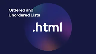 HTML Ordered and Unordered Lists