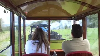 Ravenglass & Eskdale Railway: Onboard and inside of Odservation First Class Carriage named 'JOAN'.