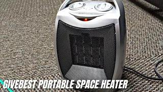 GiveBest Portable Electric Space Heater Review & How To Use | Ceramic Heater with Thermostat