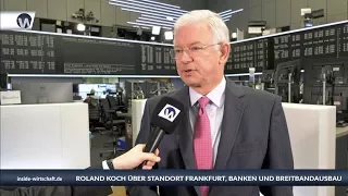 Roland Koch über den Standort Frankfurt, Banken und Breitbandausbau
