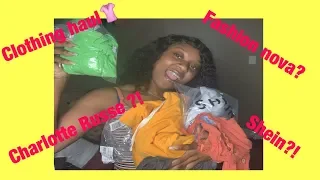 CLOTHING HAUL! TRYING HAUL! FASHION NOVA! SHEIN! CHARLOTTE RUSSE!