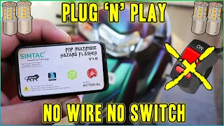 PLUG 'N' PLAY Hazard Flasher For ACTIVA 6G/5g/125 | Ntorq | Burgman | No Switch