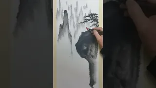 Chinese painting tutorial #shorts #中国画 #画画教学 #drawing