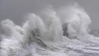 Lifeboat battles monster waves as Storm Ciara hits Weymouth