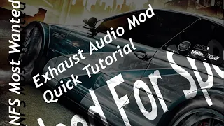 NFS Most Wanted VltEd, Exhaust Sound Mod Quick Tutorial