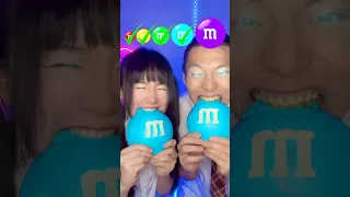 M&M’s Chocolate Emoji Challenge ASMR🍫🥵#asmr #mukbang