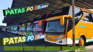 Running text kaca depan bus 200x20cm P10 full color RGB  3535@led-kebumen89