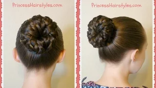 Pinwheel Bun Shortcut, Easy Hairstyle Tutorial