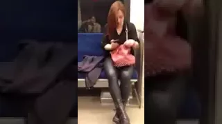 Demon possession of lady on train