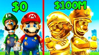 Upgrading POOR SUPER MARIO BROS To RICH In GTA 5