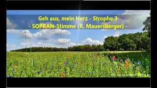 Sopran Lernvideo - Geh aus, mein Herz, Str. 3 (Mauersberger)