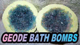 DIY HOW TO MAKE GEODE BATH BOMBS TUTORIAL