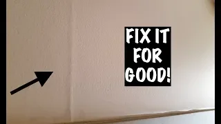 HOW TO REPAIR DRYWALL  (PEAKED JOINTS)