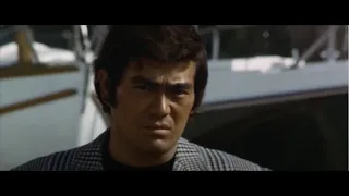 Sonny Chiba makes an epic entrance (Bodyguard Kiba, 1973)