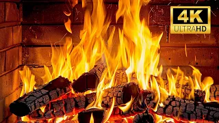 🔥12 HEURES Ambiance de cheminée en 4K avec bûches brûlantes et feu crépitant