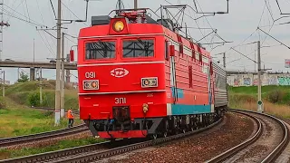 ЭП-091 с Пассажирским поездом 129С Анапа - Красноярск