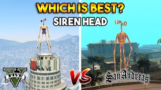 GTA 5 SIREN HEAD VS GTA SAN ANDREAS SIREN HEAD : WHICH IS BEST?