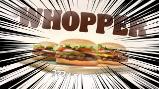 Burger King "Whopper Whopper Whopper Whopper" Commercial, but it keeps getting faster
