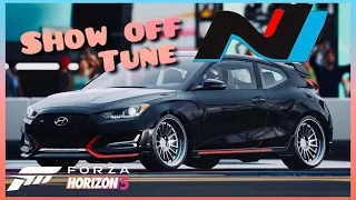 HYUNDAI VELOSTER N [4K] (TUNE SHOW OFF+Top speed) #hyundai #linen  #forzahorizo5