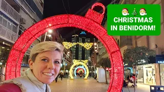 Benidorm - Old town Xmas lights - Looking festive !