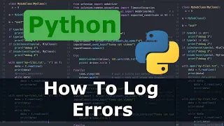 Python - How To Log Errors