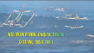 NELAYAN PANIK OMBAK BESAR DATANG TIBA TIBA 1-6-2024 06;55#plawanganpuger @cspugertv7564