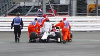 Kimi Raikkonen, Power Unit Failure, FP1 Silverstone 2019