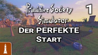 Der perfekter START in der Steinzeit! ♚ Let's Play Primitive Society Simulator 1 | deutsch gameplay