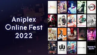 Aniplex Online Fest 2022 | Programming Line-Up