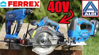 ALDI FERREX 40V циркулярная пила беспроводный головоломки перфоратор LIDL PARKSIDE