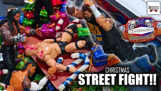Steve Austin Vs Kevin Owens Christmas Street Fight (Action Figure match)!!