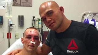 Robbie Lawler, Rory MacDonald Embrace at Hospital After UFC 189 Battle