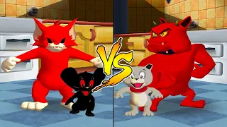 Tom and Jerry in War of the Whiskers HD Dark Tom Vs Dark Jerry Vs Tyke Vs Spike (Master Difficulty)