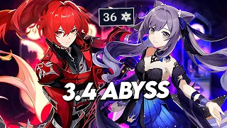 OG 5 Star DPS' Diluc & Keqing Destroy Spiral Abyss 3.4 Floors 9-12! 36 Stars Clear! (Genshin Impact)